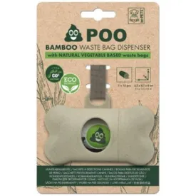 15% OFF: M-Pets Poo Bamboo Dog Waste Bag Dispenser