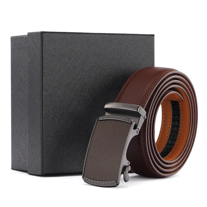 All-Match Automatic Buckle Belt High-End Men's Belt Customization