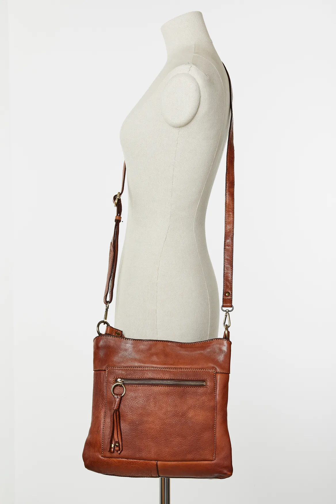 Ari Leather Large Crossbody Bag