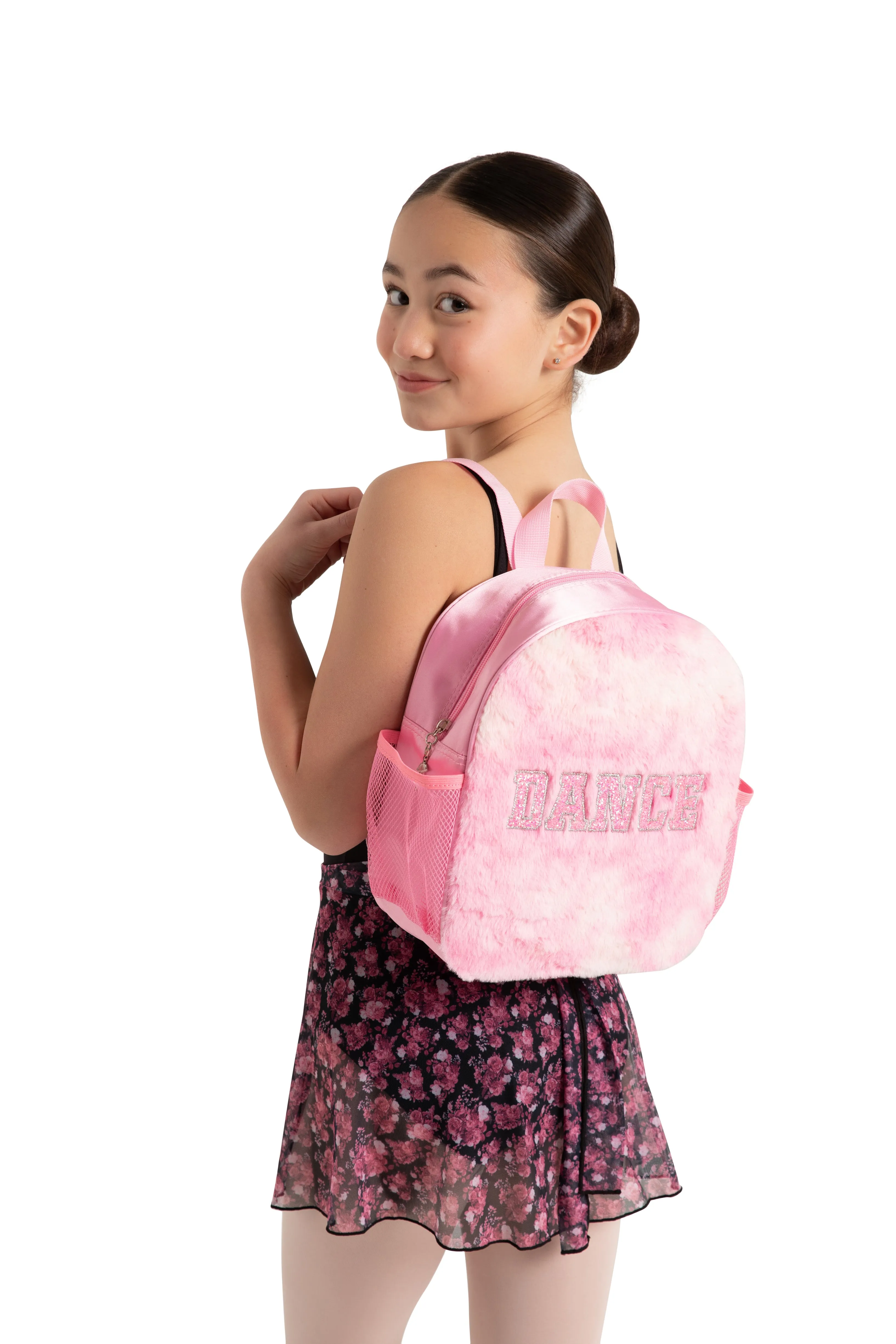 B287 Faux Fur Dance Backpack