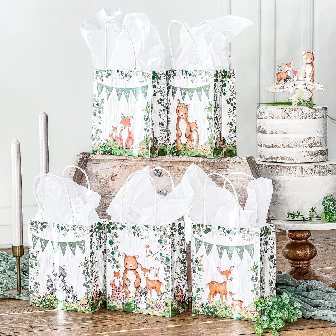 Baby Woodland Animals Party Bags x 24