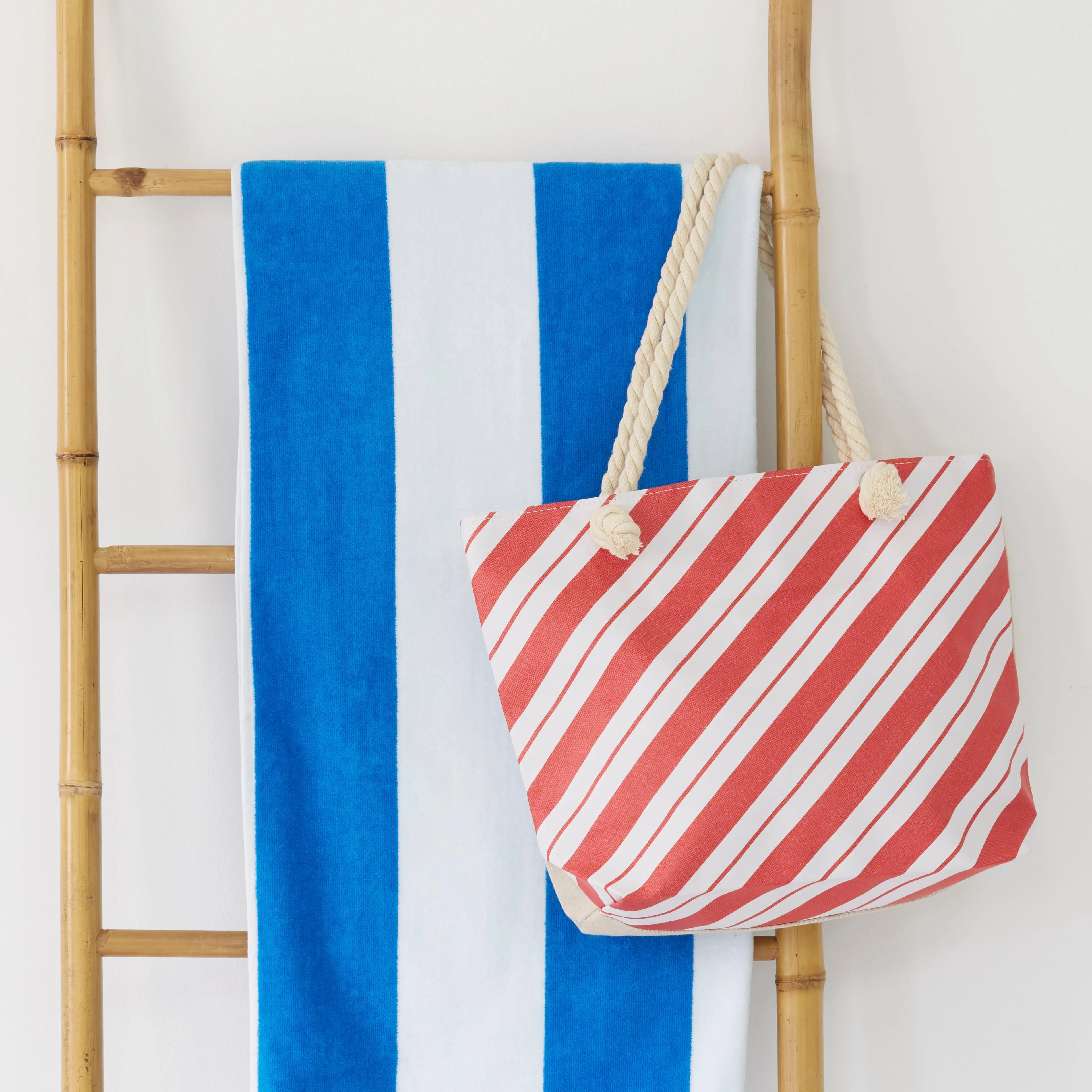 Beach Bag - Diagonal Stripe