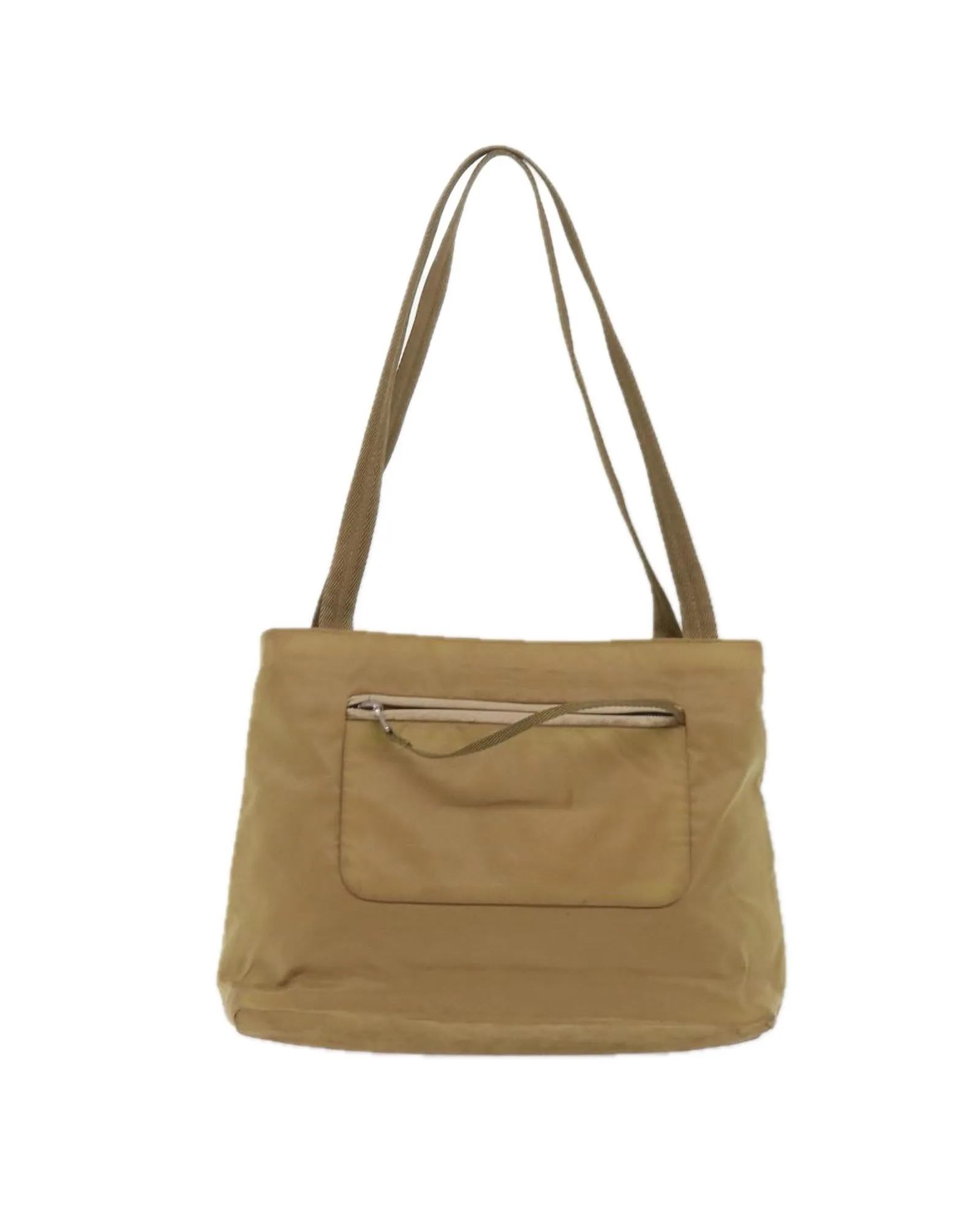 Beige Nylon Shoulder Bag with Adjustable Strap by Prada