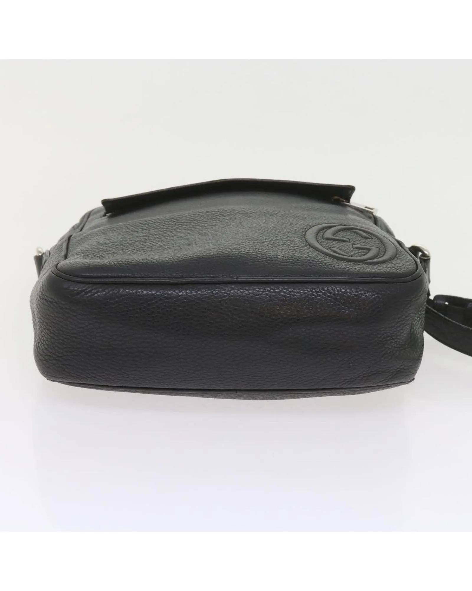 Black Leather Gucci Shoulder Bag