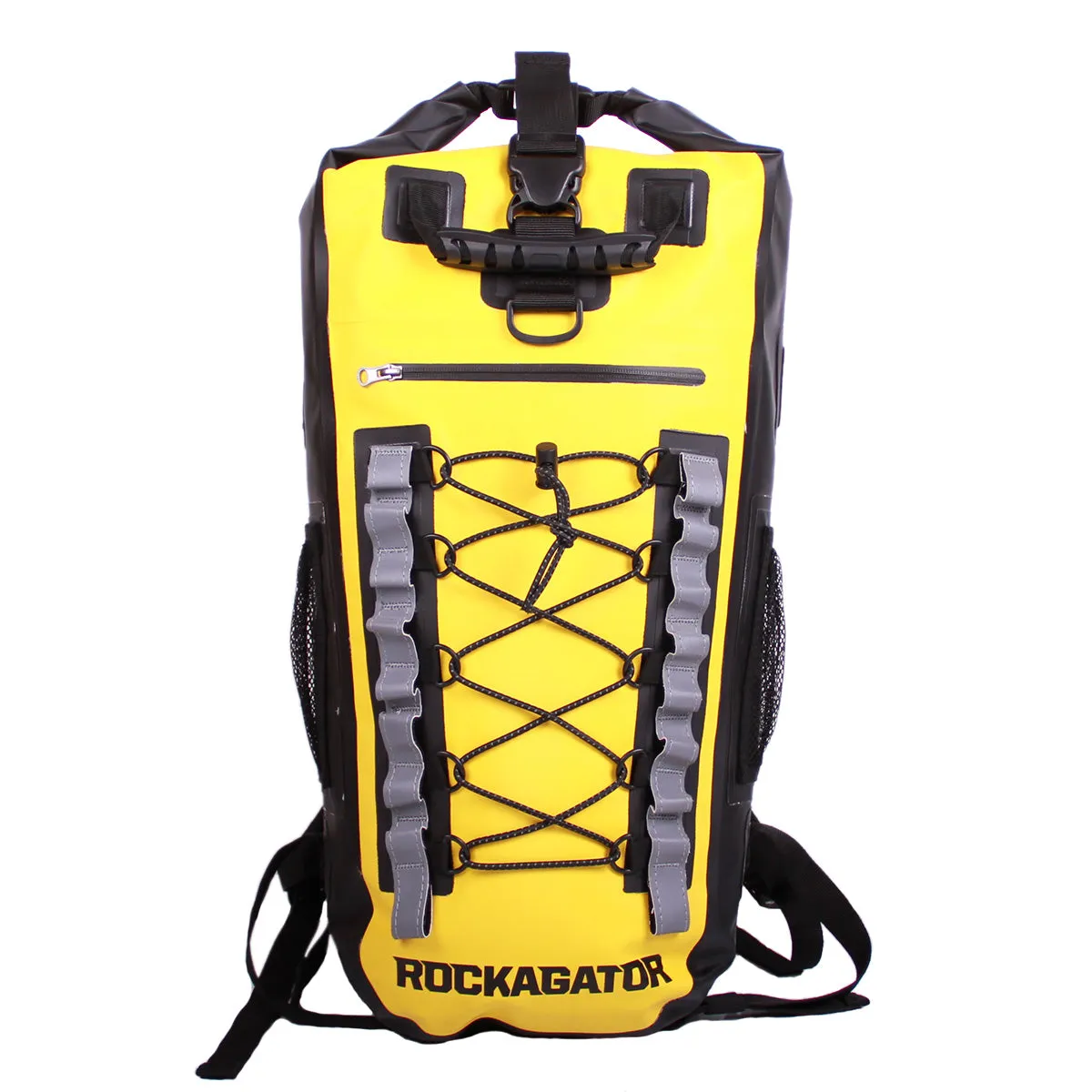 BUNDLE SPECIAL Rockagator Hydric Series 40 Liter Yellow Jacket Waterproof Backpack & 2 15-Liter DRY BAGS