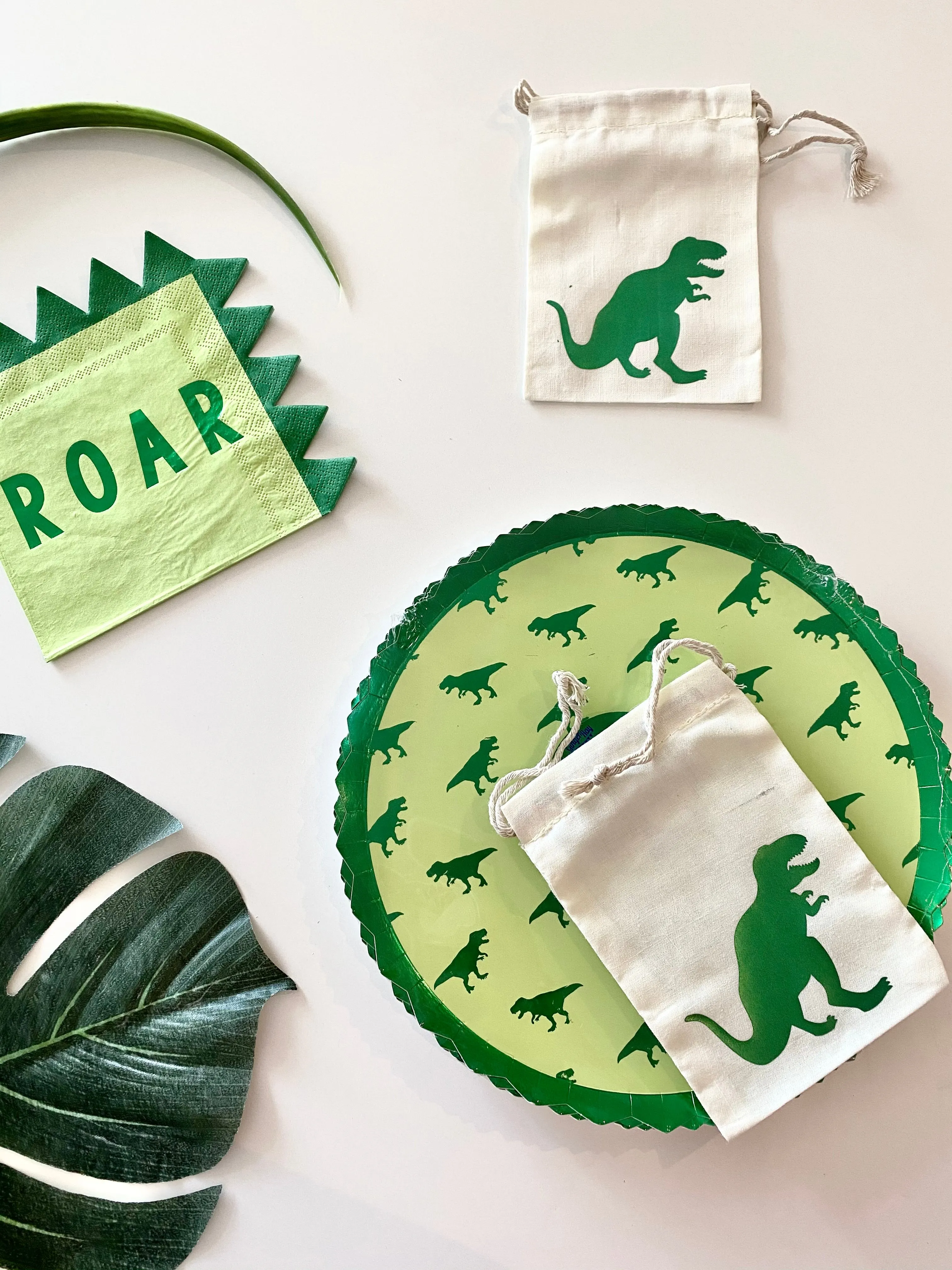 Calico Party Favour Bag - Dino Roar