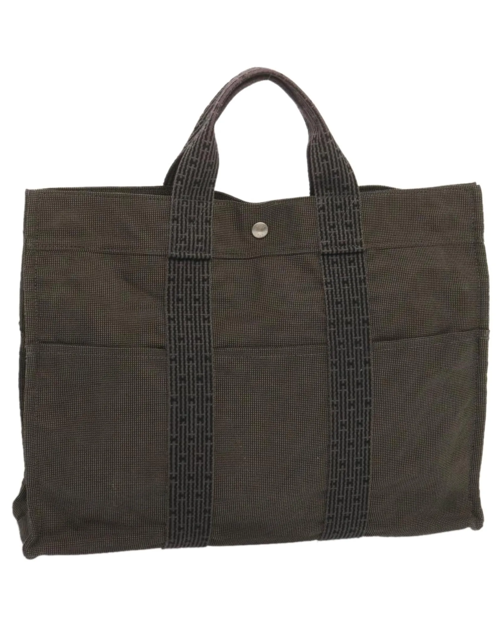 Canvas Gray Tote Bag with Spacious Interior