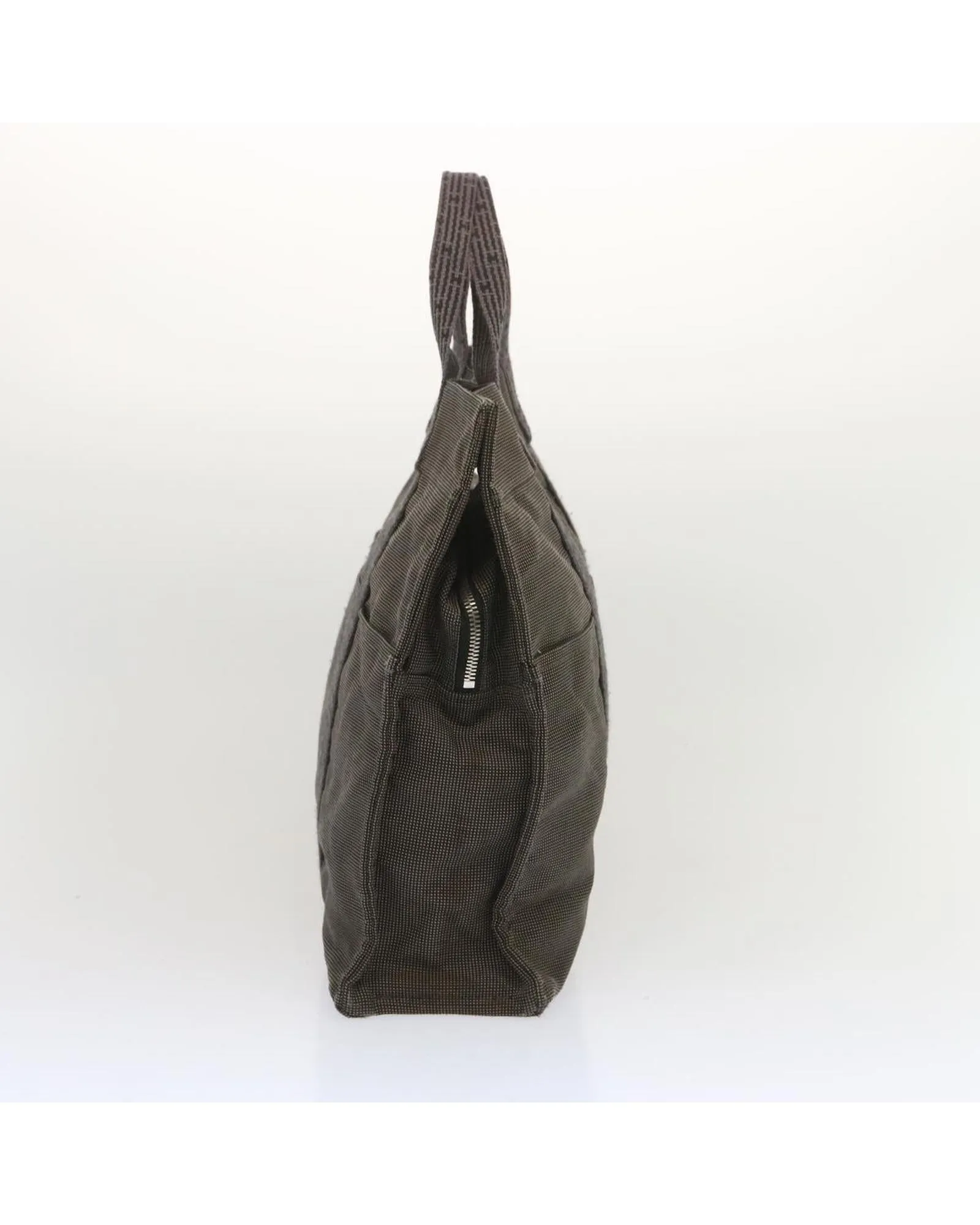 Canvas Gray Tote Bag with Spacious Interior