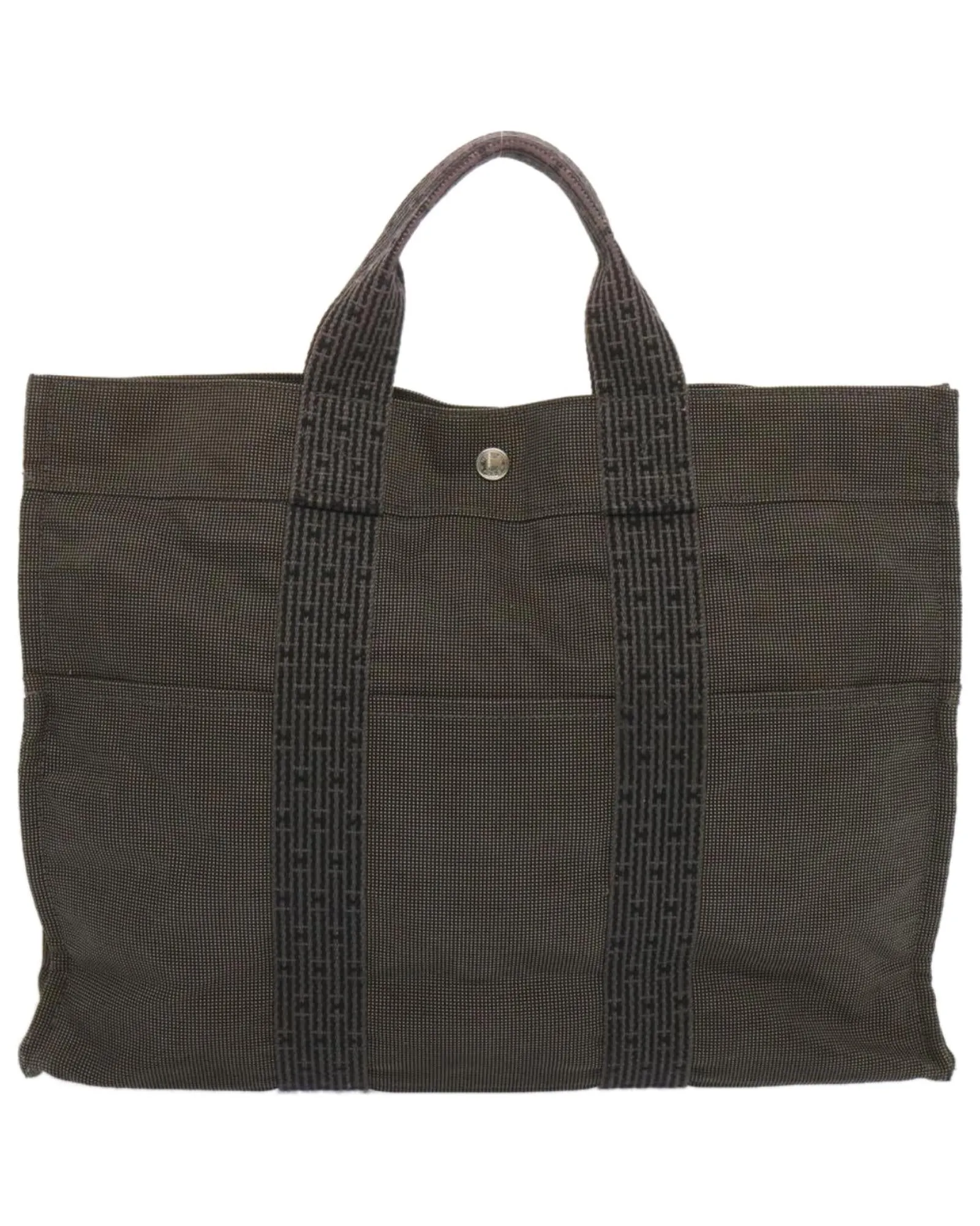 Canvas Gray Tote Bag with Spacious Interior