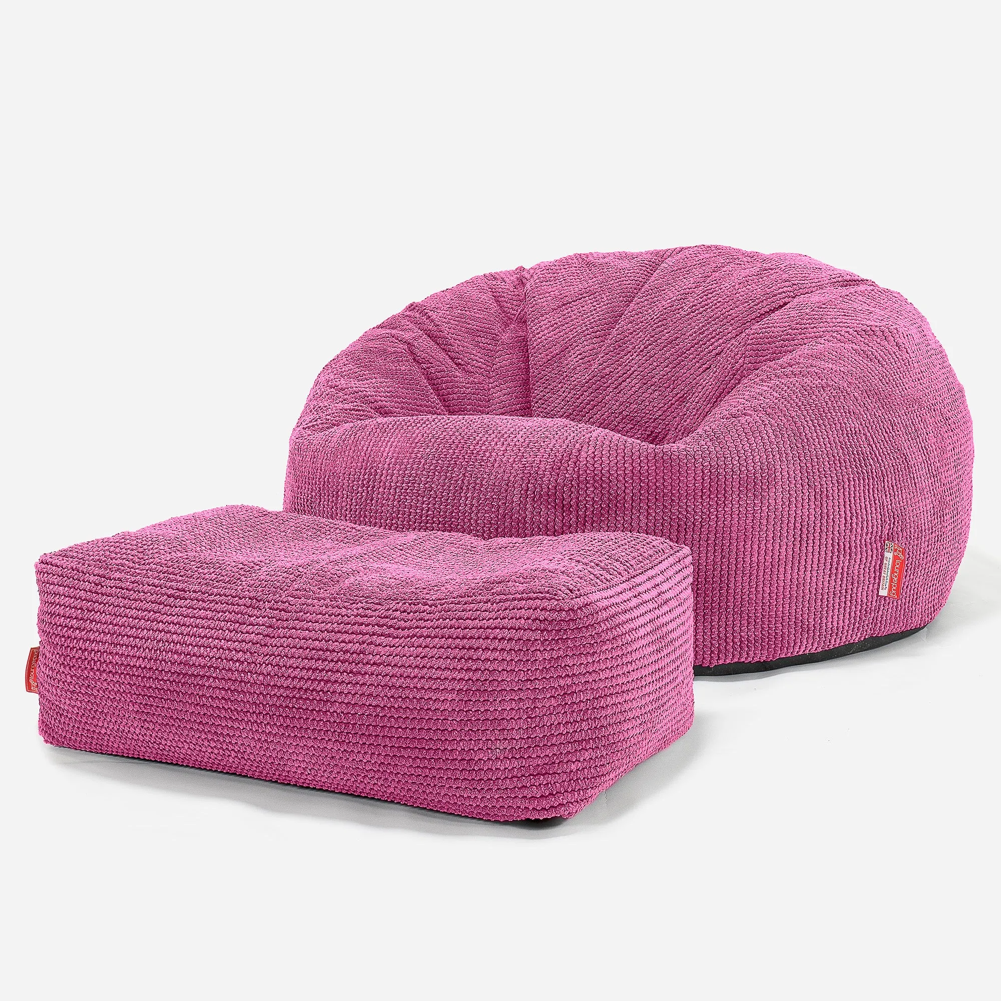 Children's Bean Bag Sofa 6-14 yr - Pom Pom Pink