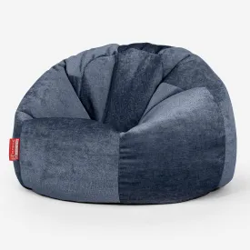 Classic Bean Bag Chair - Chenille Navy Blue