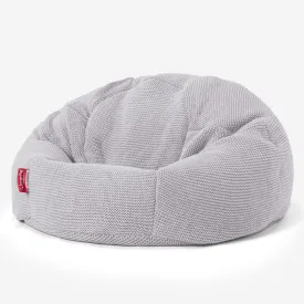 Classic Bean Bag Chair - Ellos Knitted Light Grey