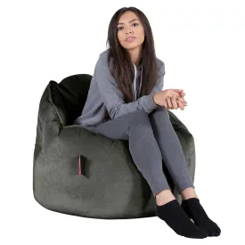 Cuddle Up Beanbag Chair - Velvet Graphite Grey