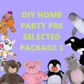 DIY Home Party Packages & T-Shirts Pre-Selected