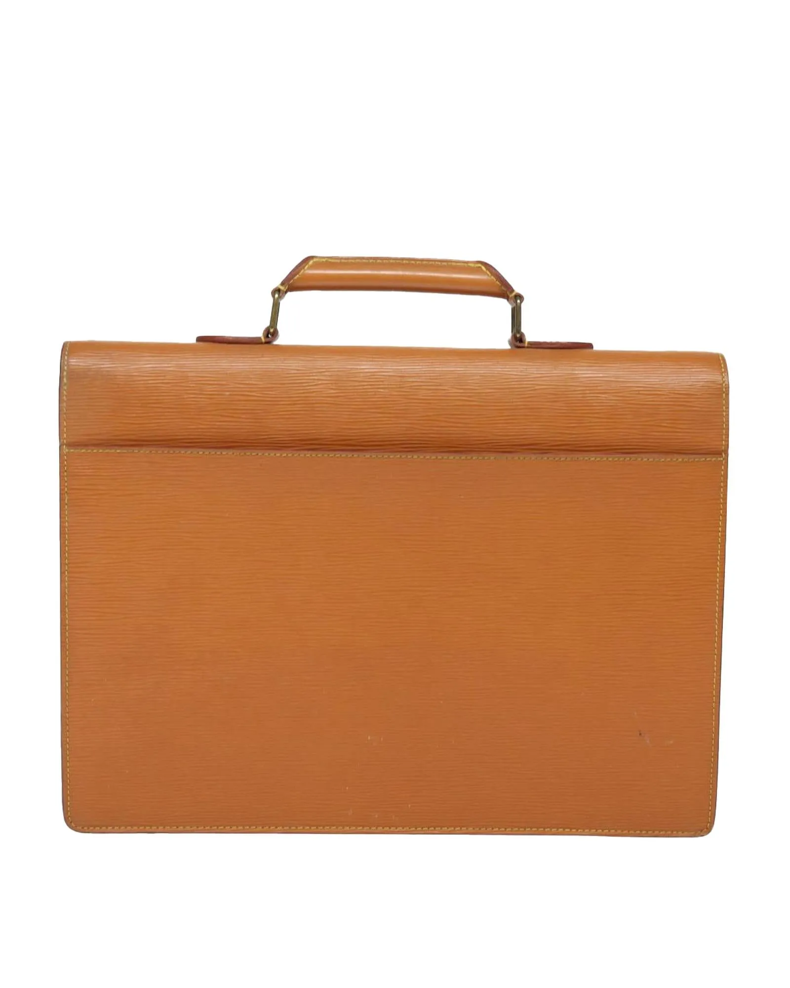 Epi Leather Briefcase with Key Accessory