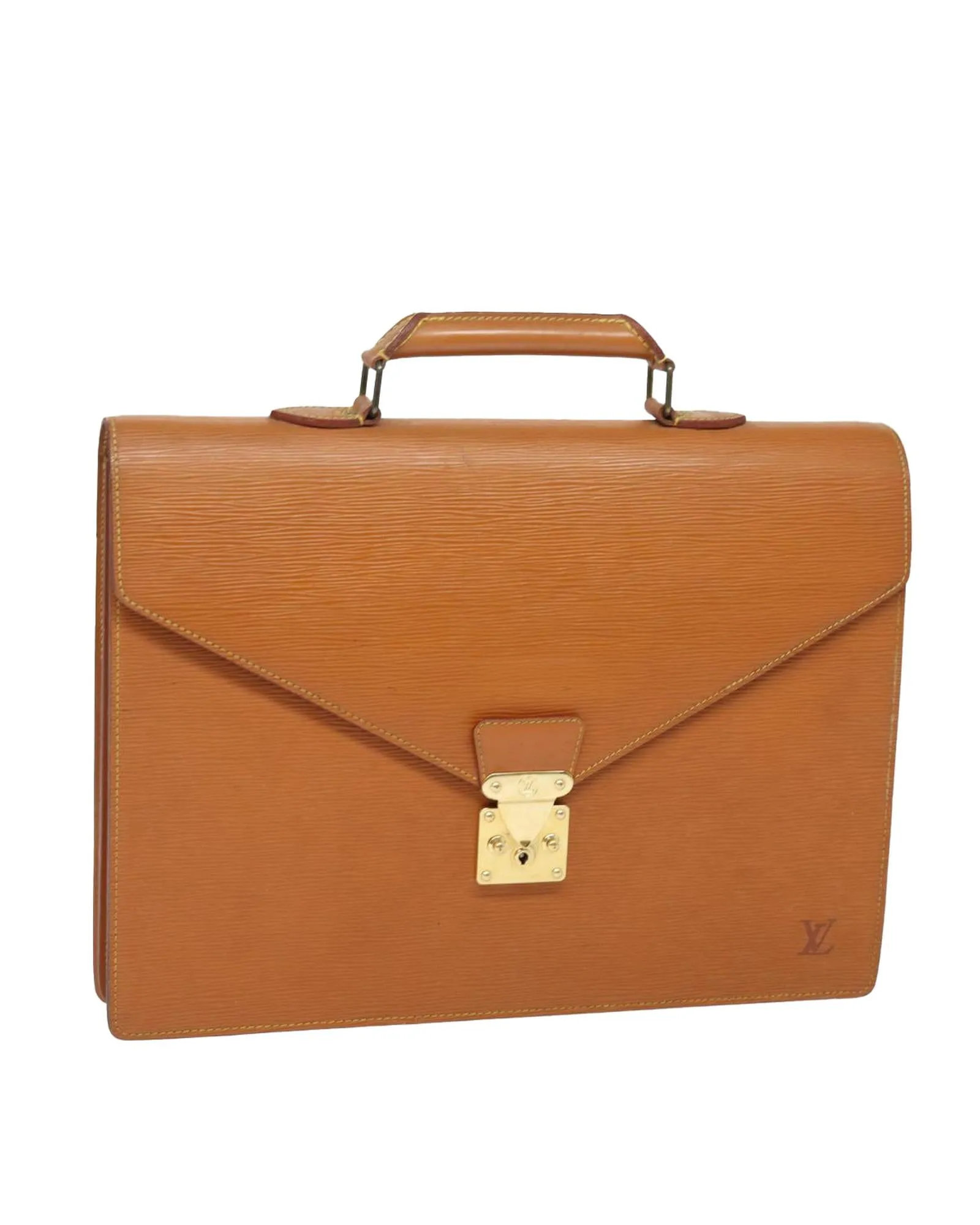 Epi Leather Briefcase with Key Accessory