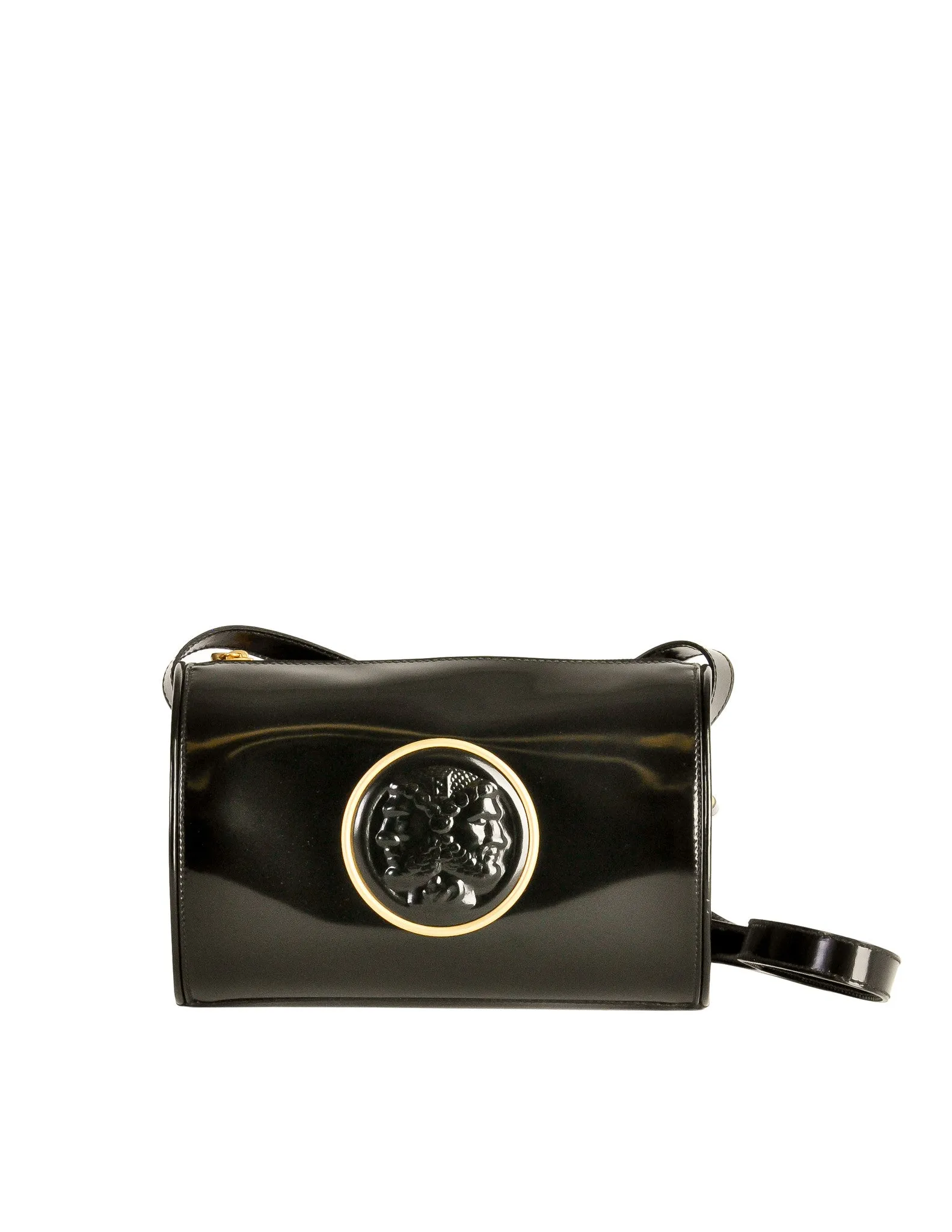 Fendi Vintage Black Leather Janus Bag