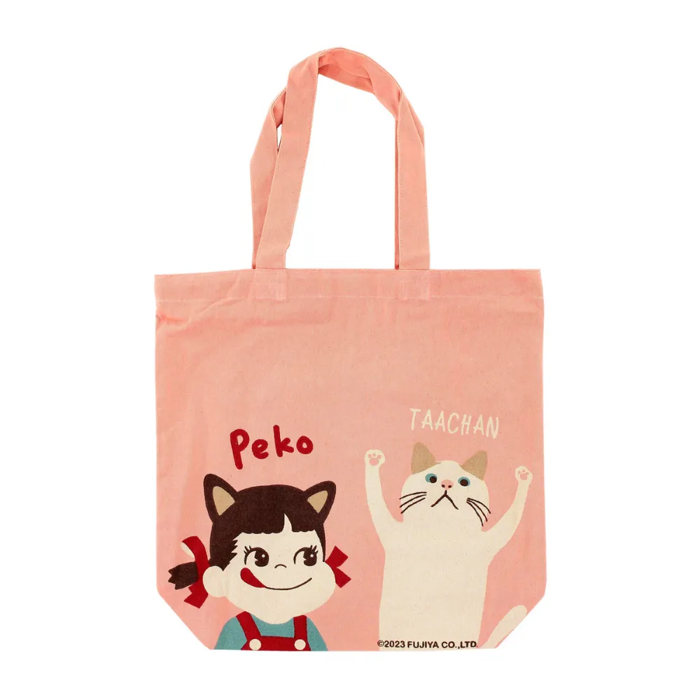 Fujiya Peko-chan Canvas Tote Bag [A4 Size]