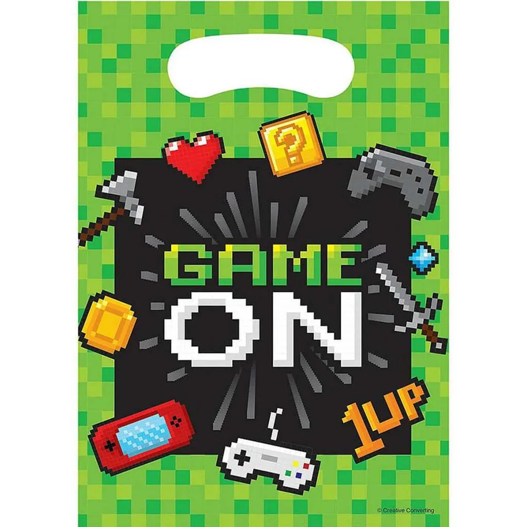 Gaming Party Party Favor Bag 8ct