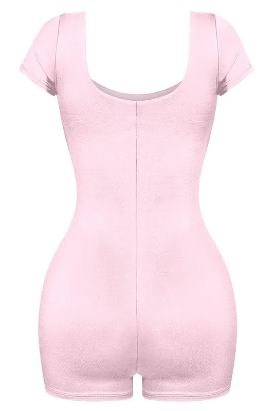 Hot Summer Romper (Baby Pink)