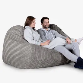 Huge Bean Bag Sofa - Cord Graphite Grey