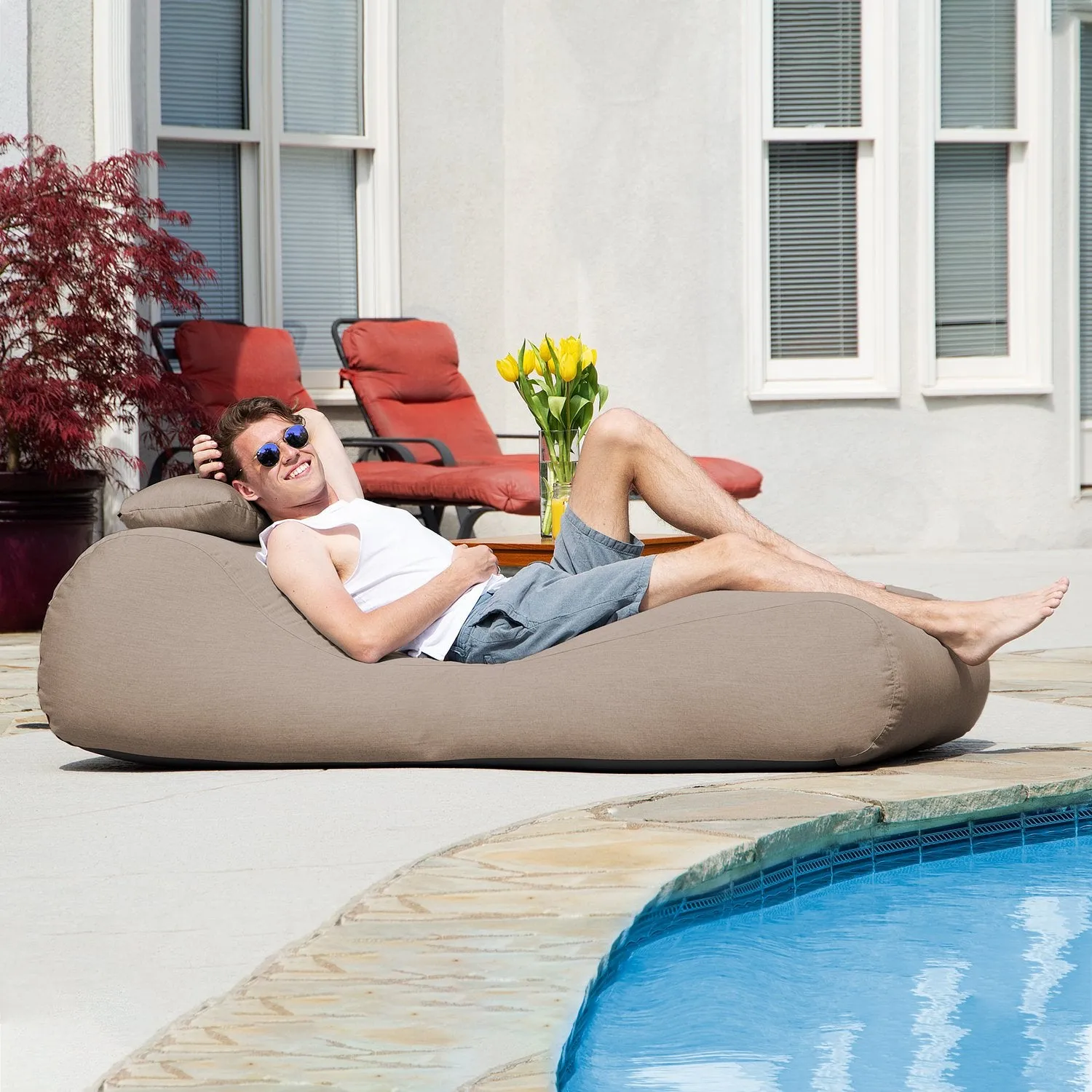 Jaxx Arlo Outdoor Bean Bag Sun Lounger