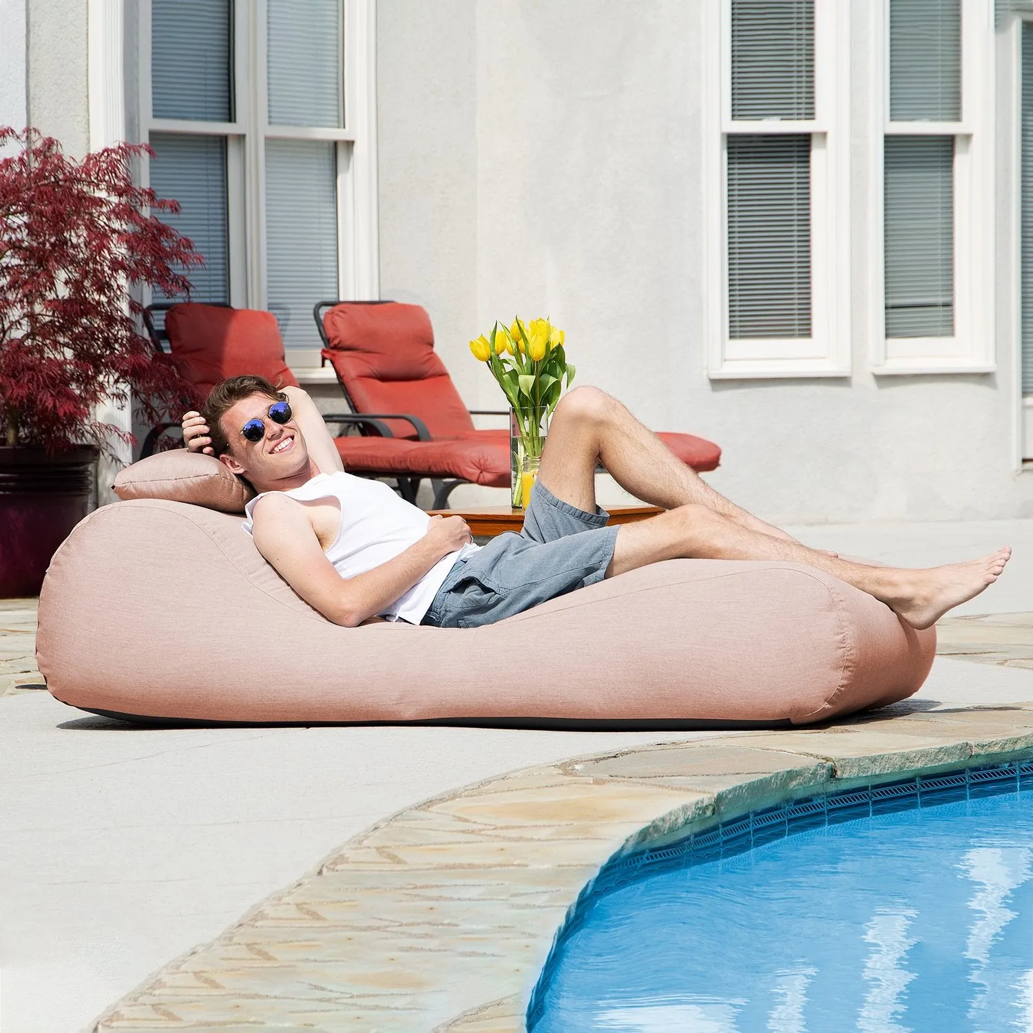 Jaxx Arlo Outdoor Bean Bag Sun Lounger