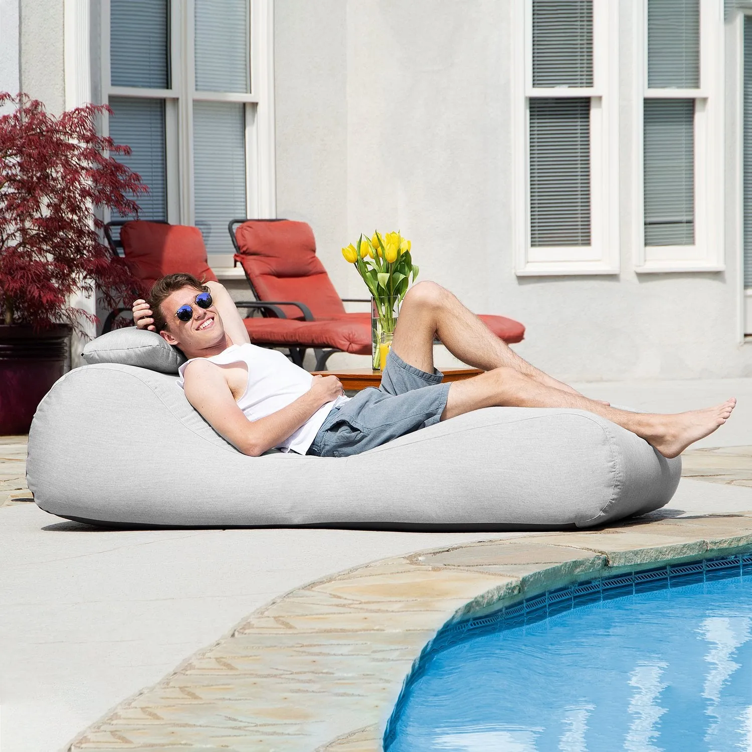 Jaxx Arlo Outdoor Bean Bag Sun Lounger