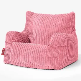 Josephine Bean Bag Armchair - Cord Coral Pink