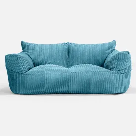 Josephine Sofa Bean Bag - Cord Aegean Blue