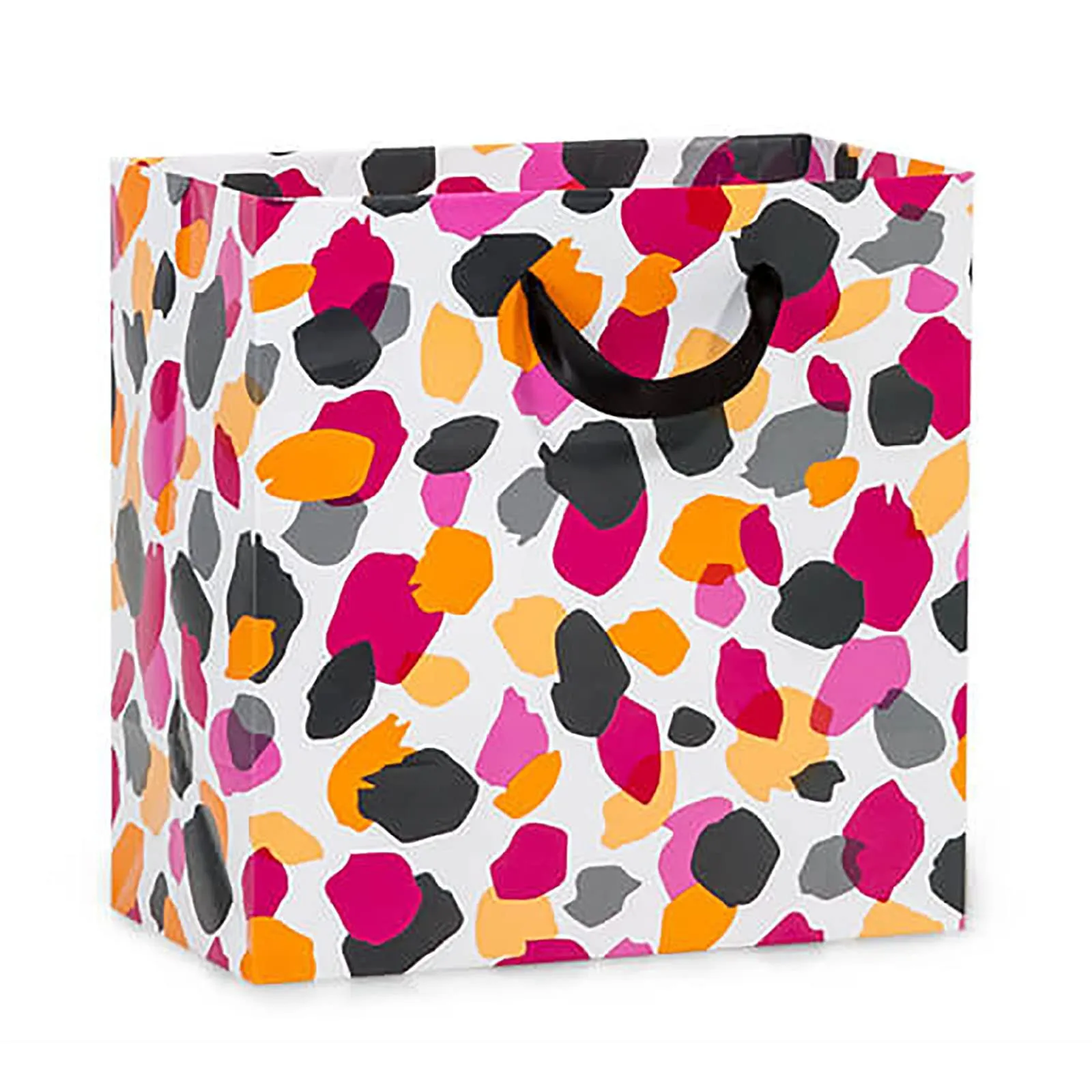 Jungle Spots Animal Print Paper Gift Bags and Party Favor Bags, Small 6.5x5x6.5" (10 Pack)