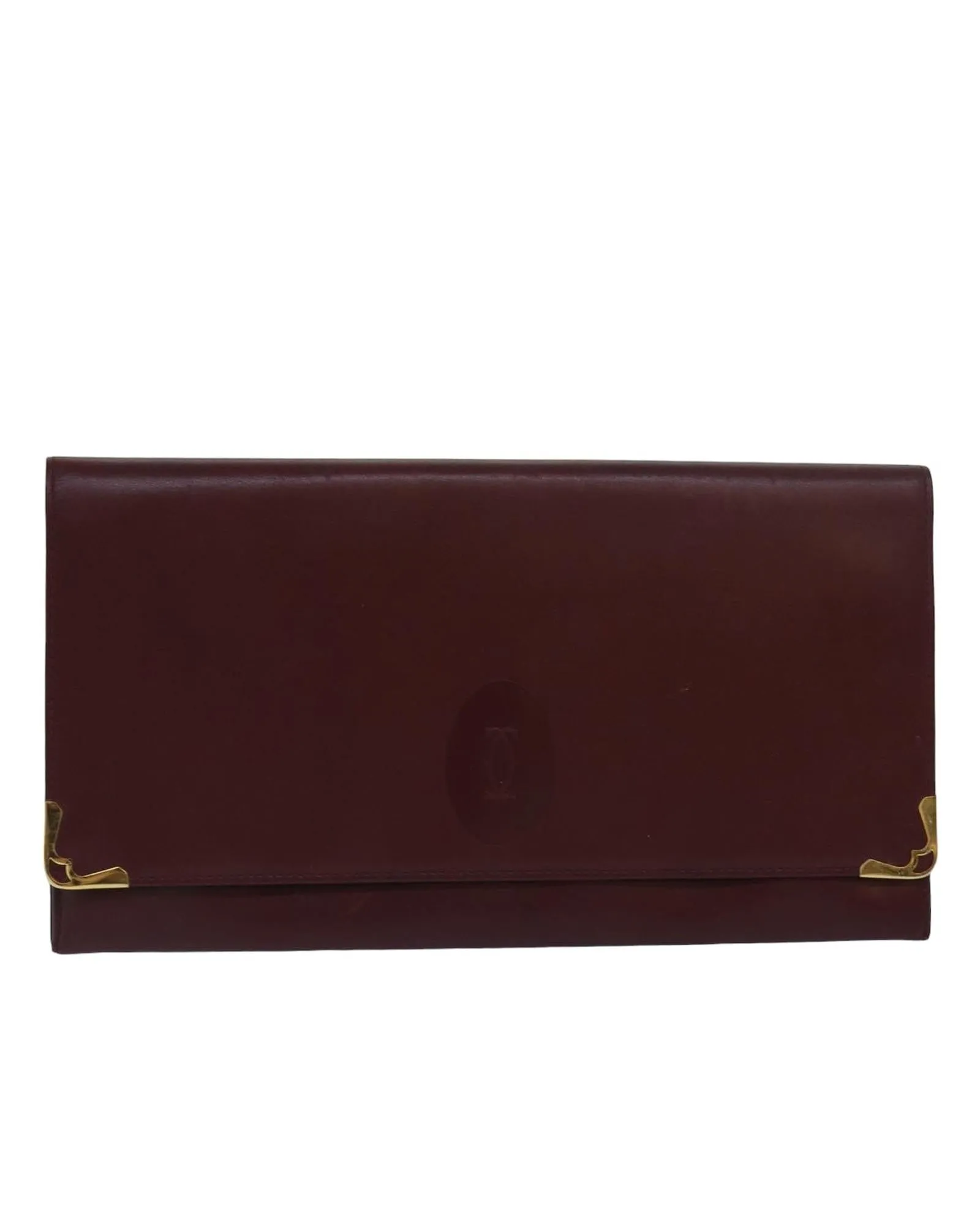 Leather Clutch Bag with Minimalist Design