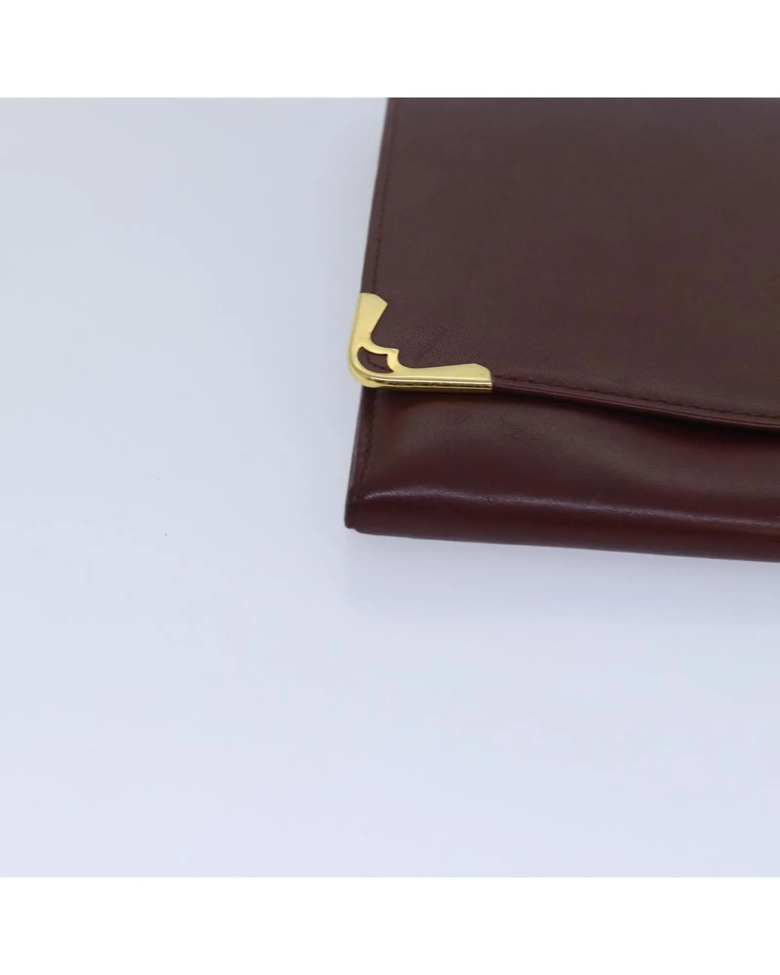 Leather Clutch Bag with Minimalist Design