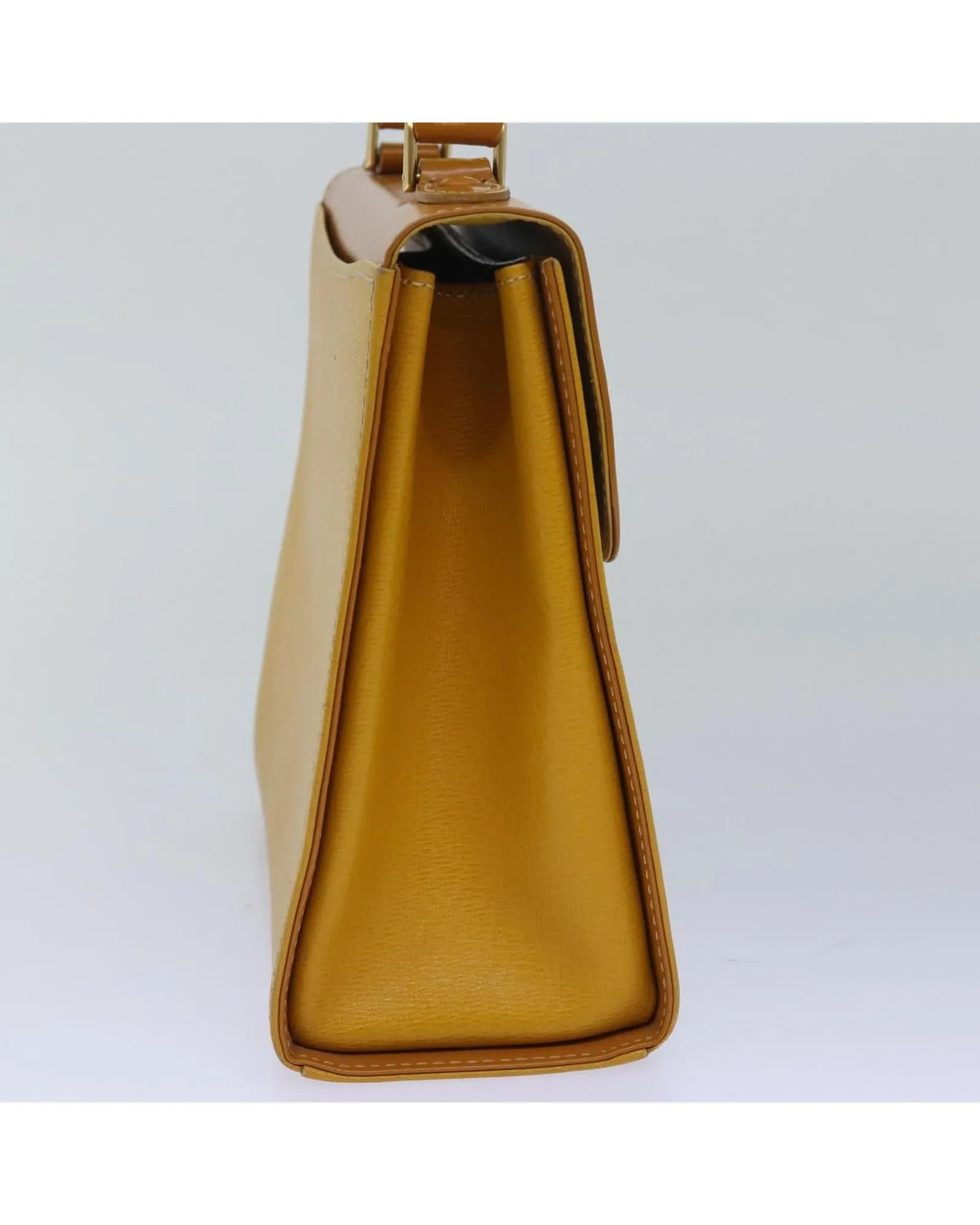 Leather Hand Bag with Handle Drop and Minimalist Design