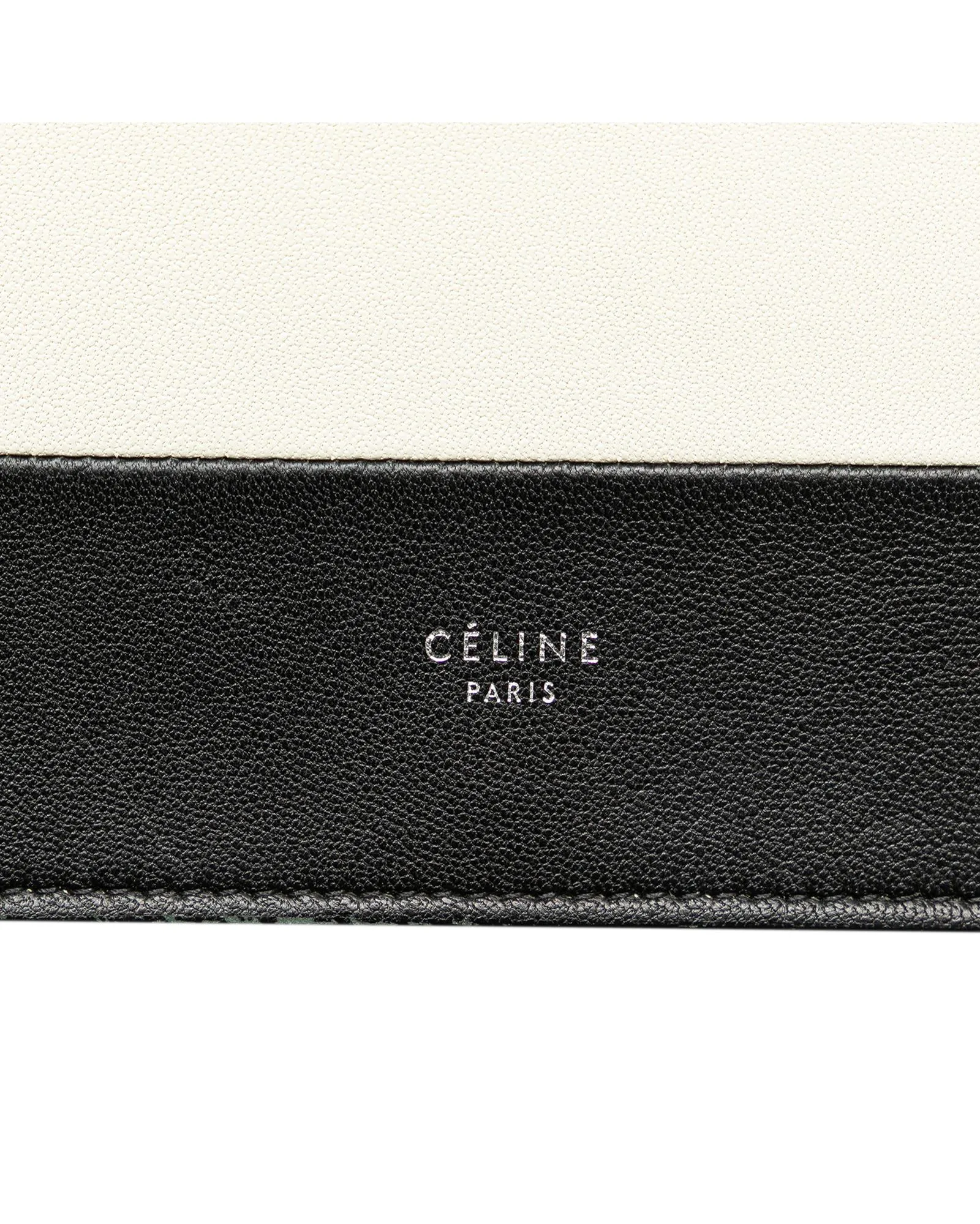 Leather Wallet on Chain with Silver-Tone Strap and Magnetic Closure