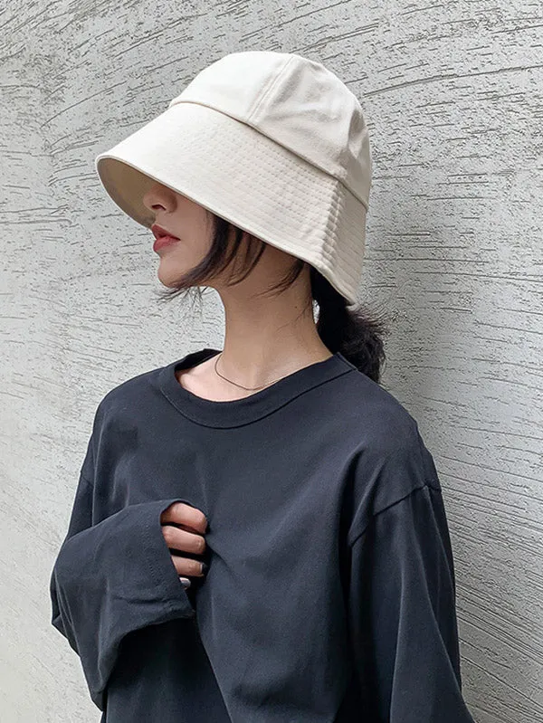 Leisure Solid Sun-Protection Dome Hat