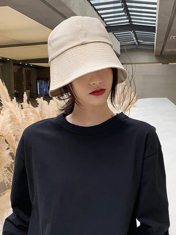 Leisure Solid Sun-Protection Dome Hat