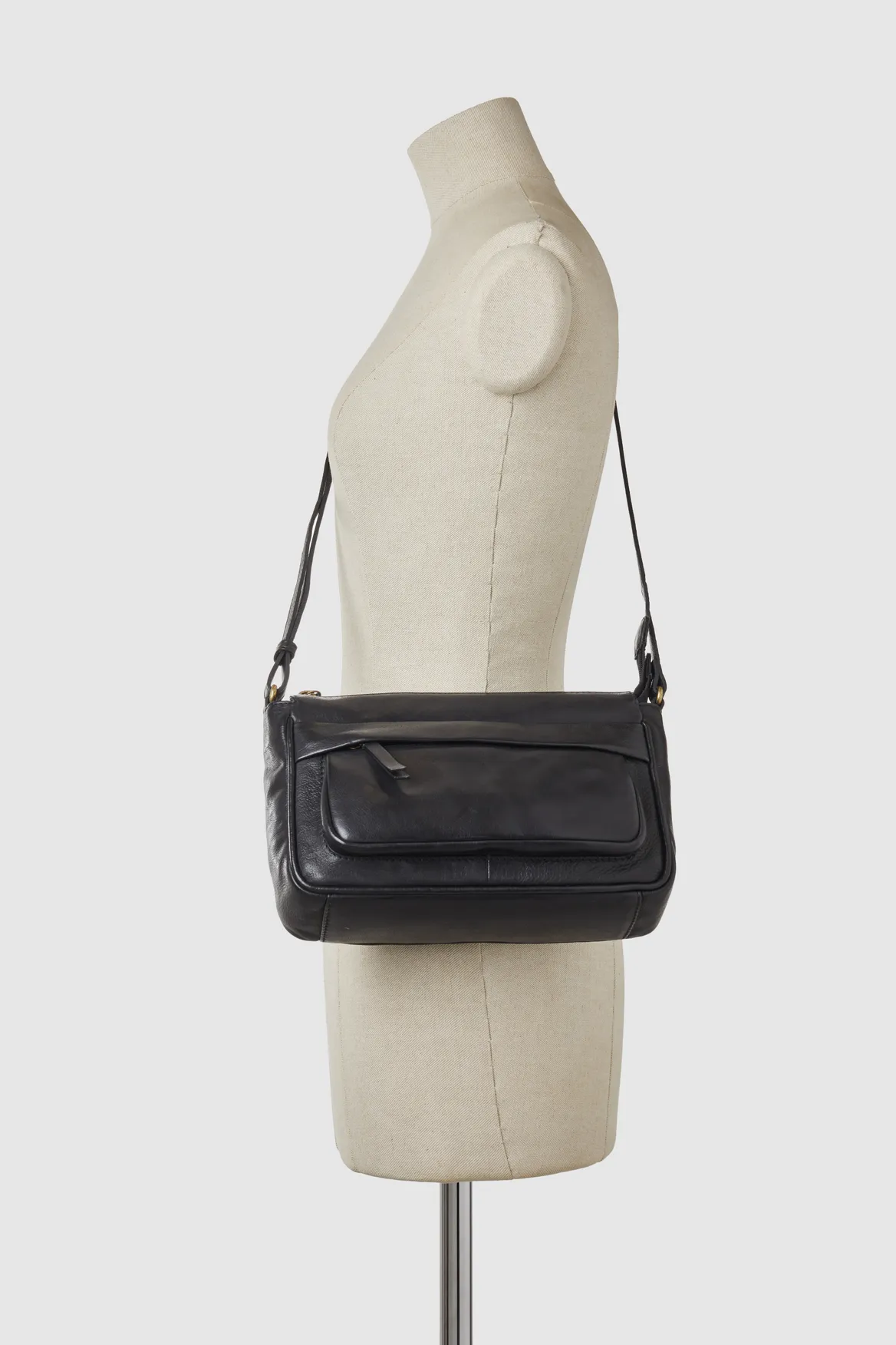 Leo Leather Crossbody Bag