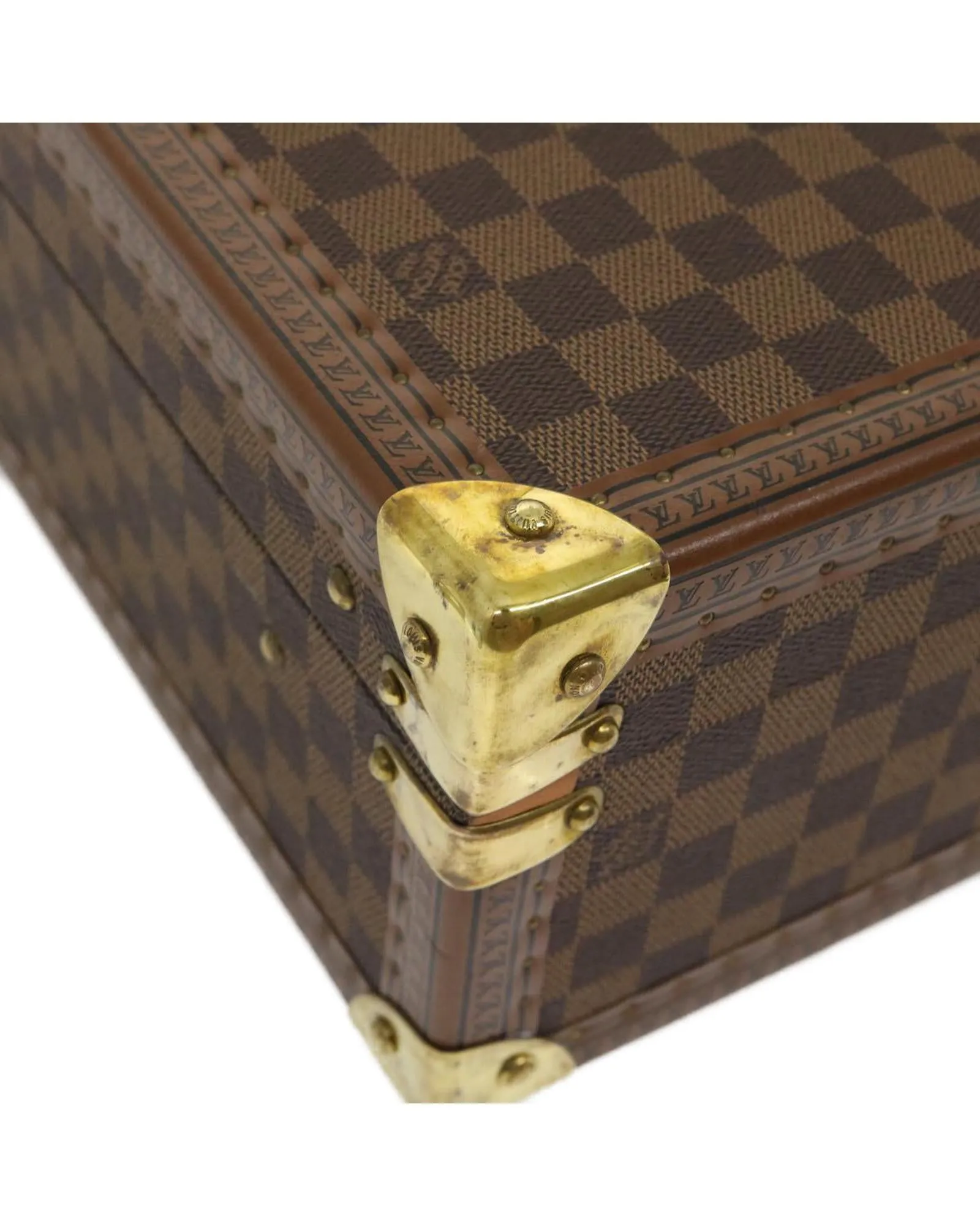 Louis Vuitton Damier Ebene Cotoville 40 Trunk LV Authentic