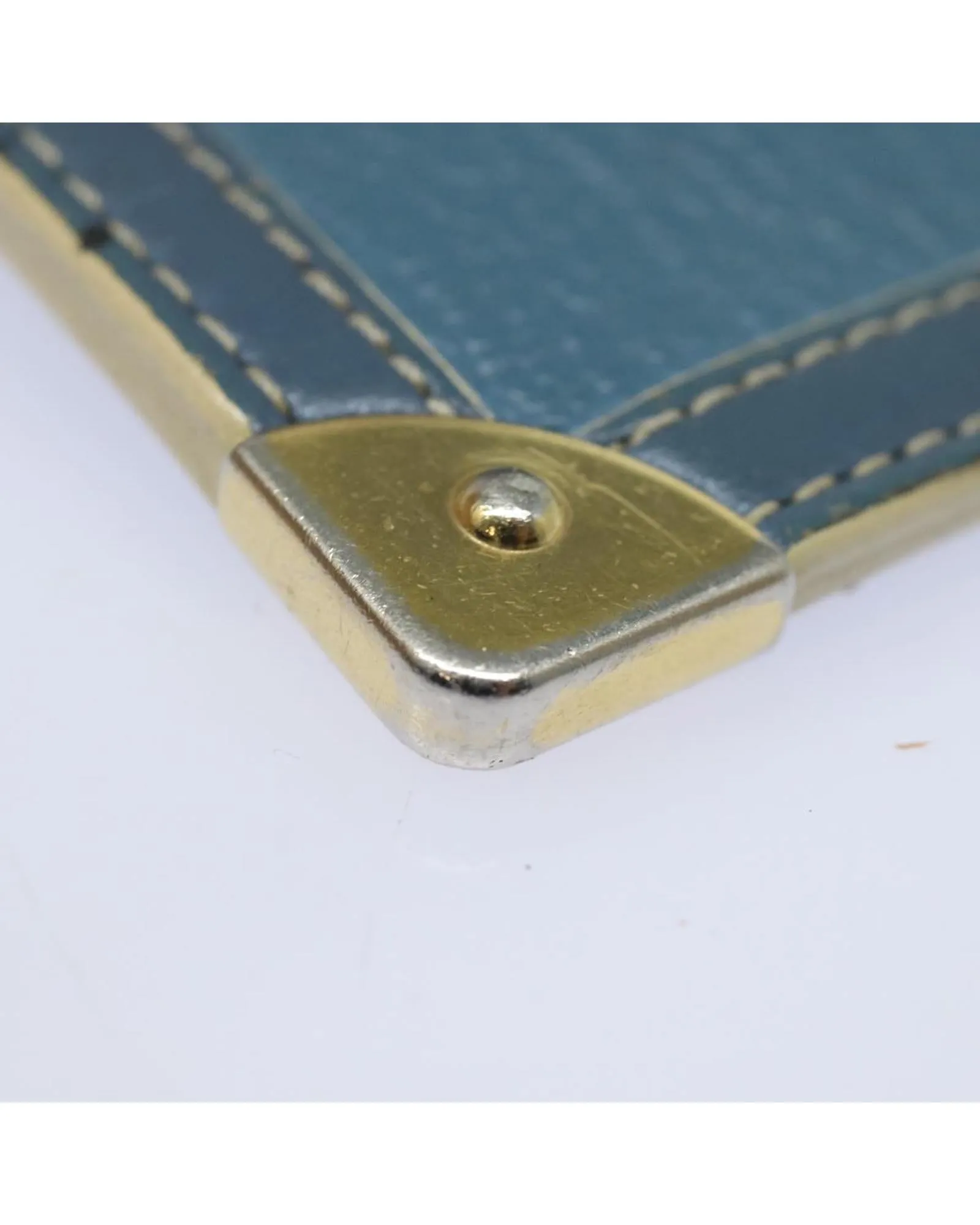 Luxurious Leather Coin Purse with Metal Accents