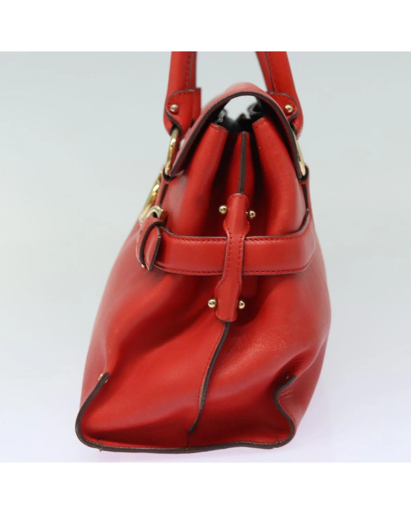 Luxurious Leather Hand Bag with Gancini Detail and Dust Bag