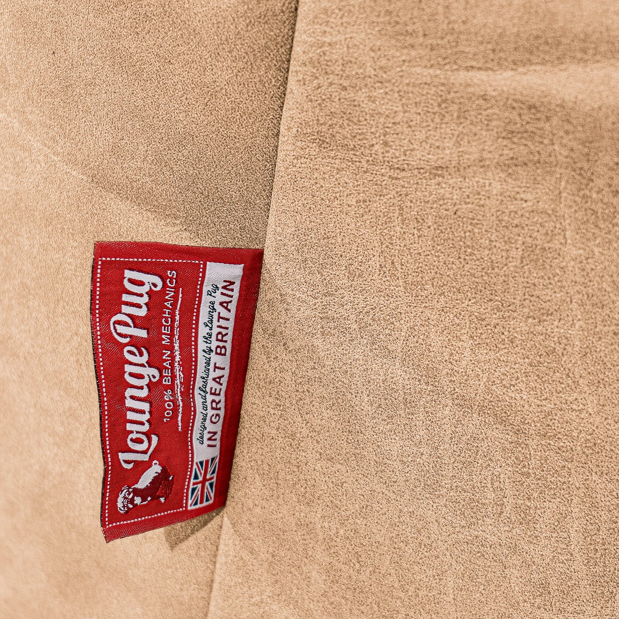 Mega Mammoth Bean Bag Sofa - Distressed Leather Honey Brown