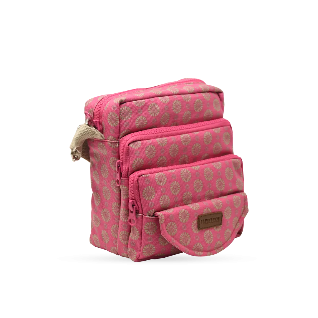 Meiji's Sling Bag - Geo Pink Flambé