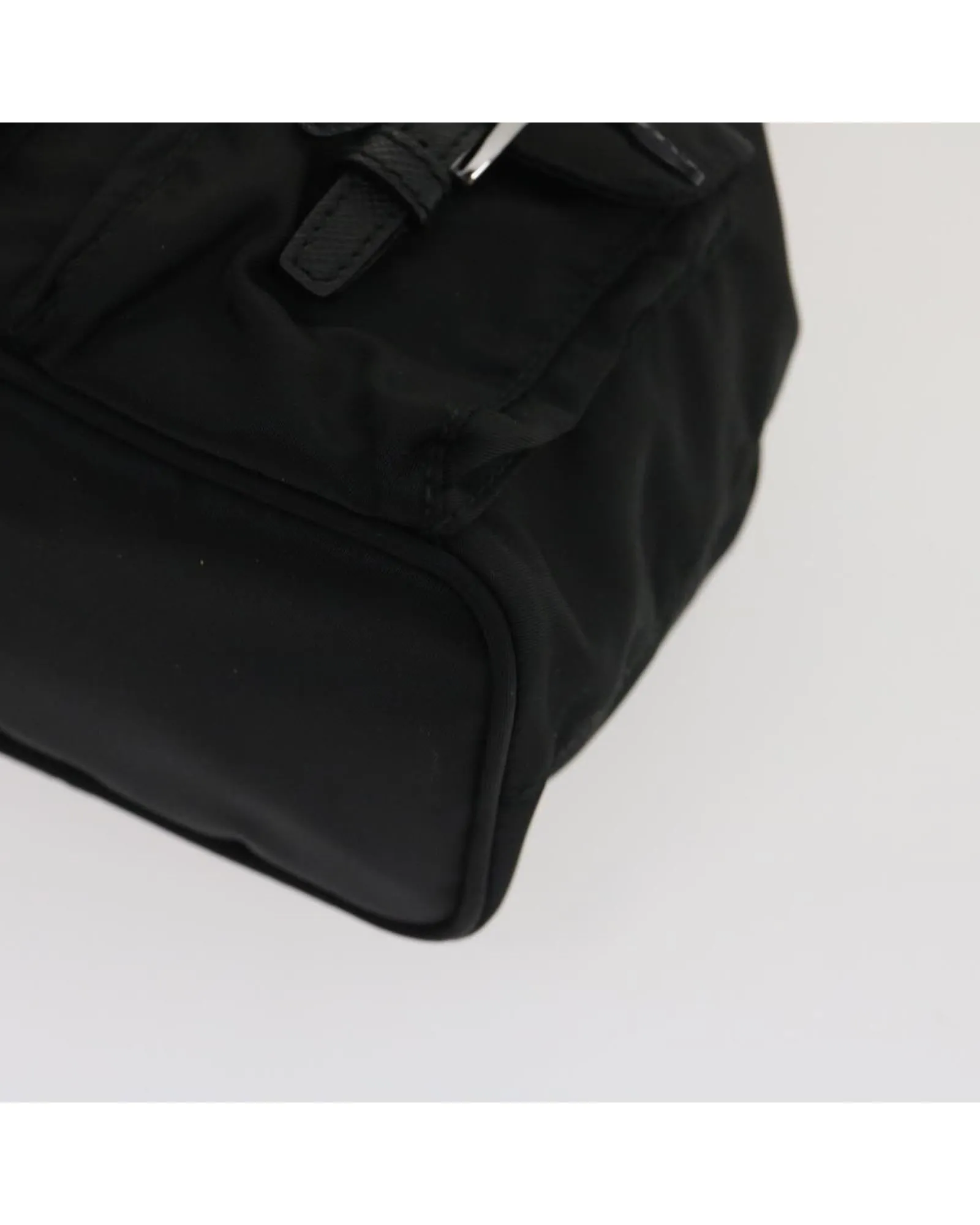 Mini Shoulder Bag Nylon Black Auth