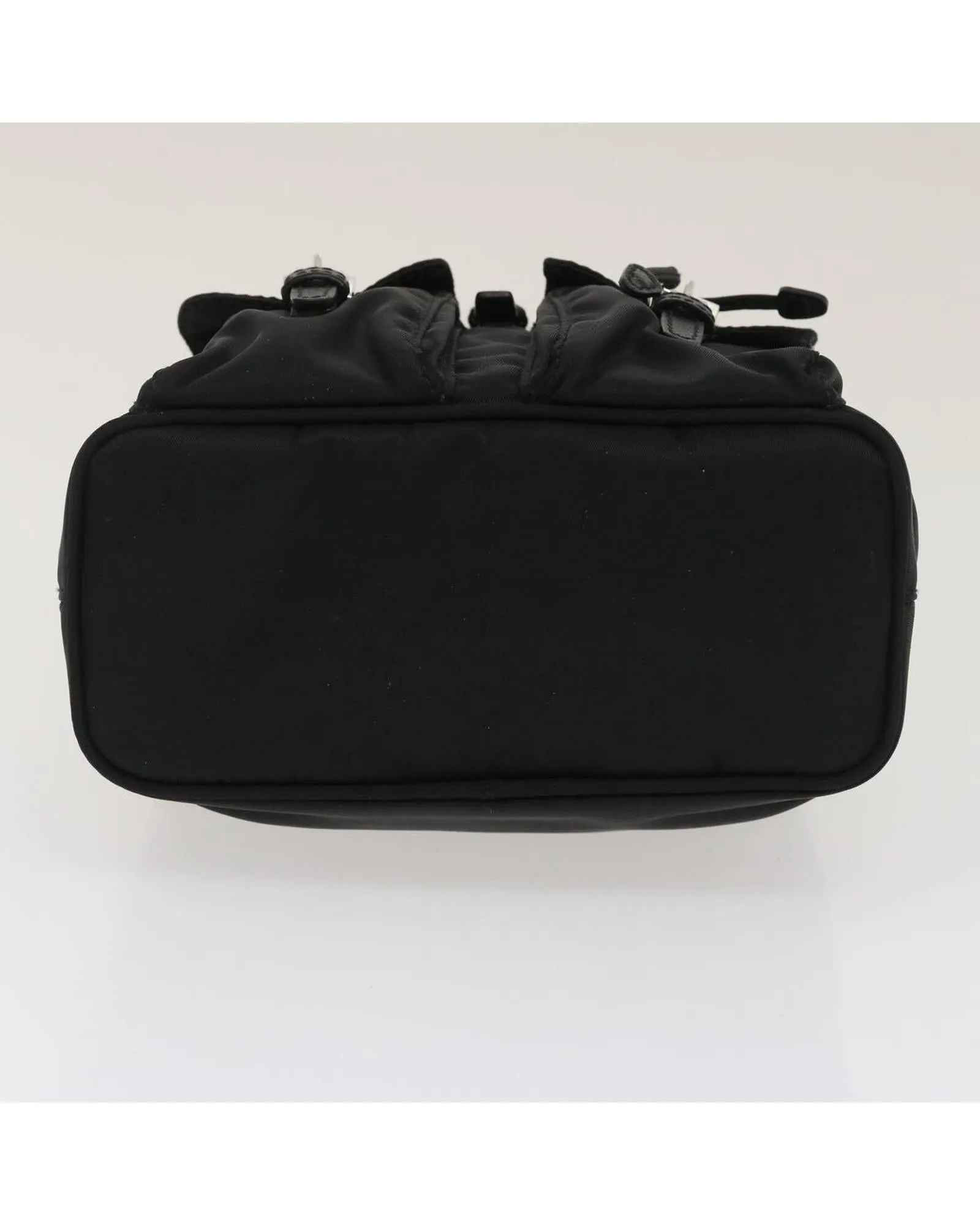 Mini Shoulder Bag Nylon Black Auth