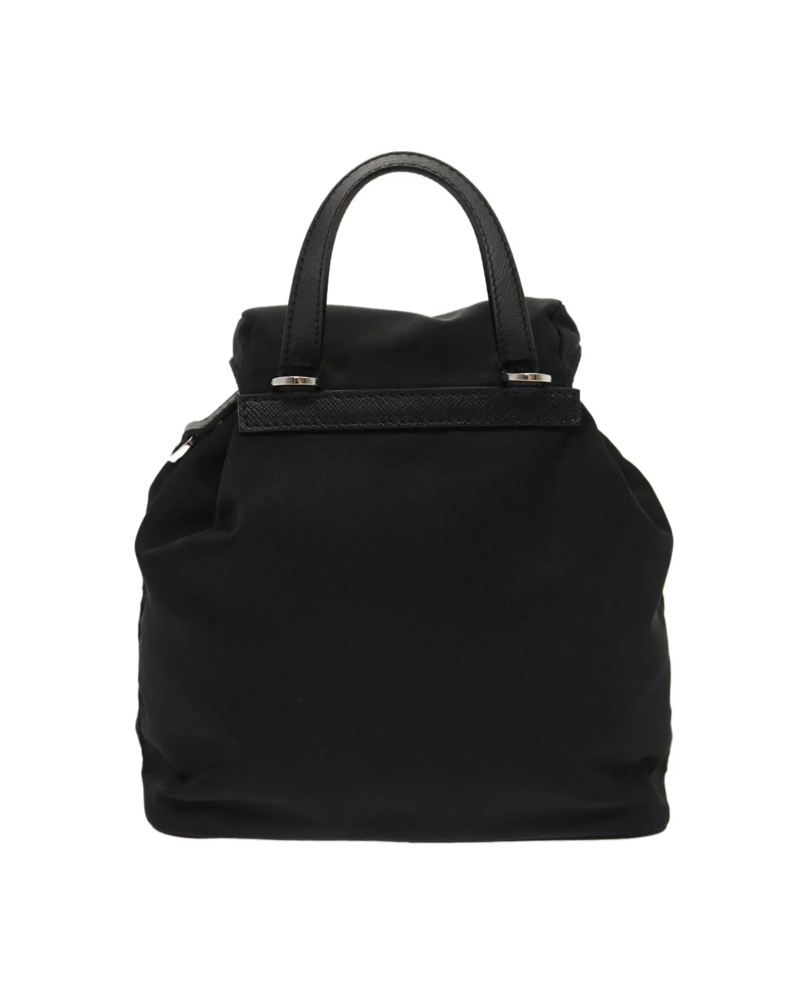 Mini Shoulder Bag Nylon Black Auth