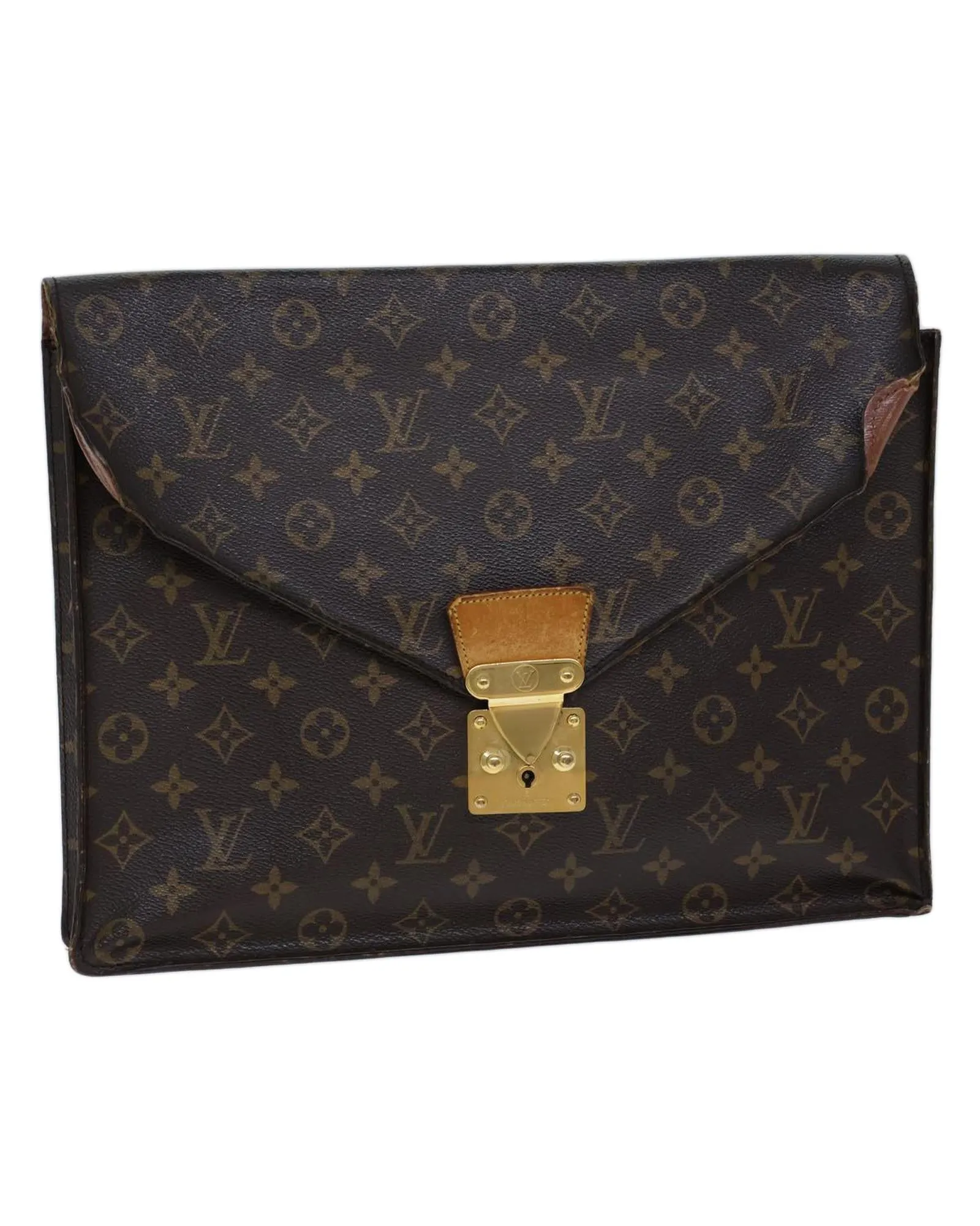 Monogram Canvas Briefcase with Accessories - CD Rank