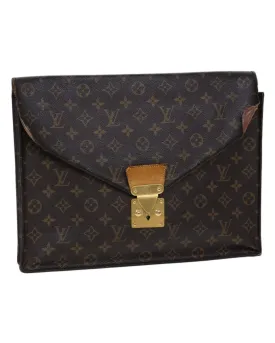 Monogram Canvas Briefcase with Accessories - CD Rank