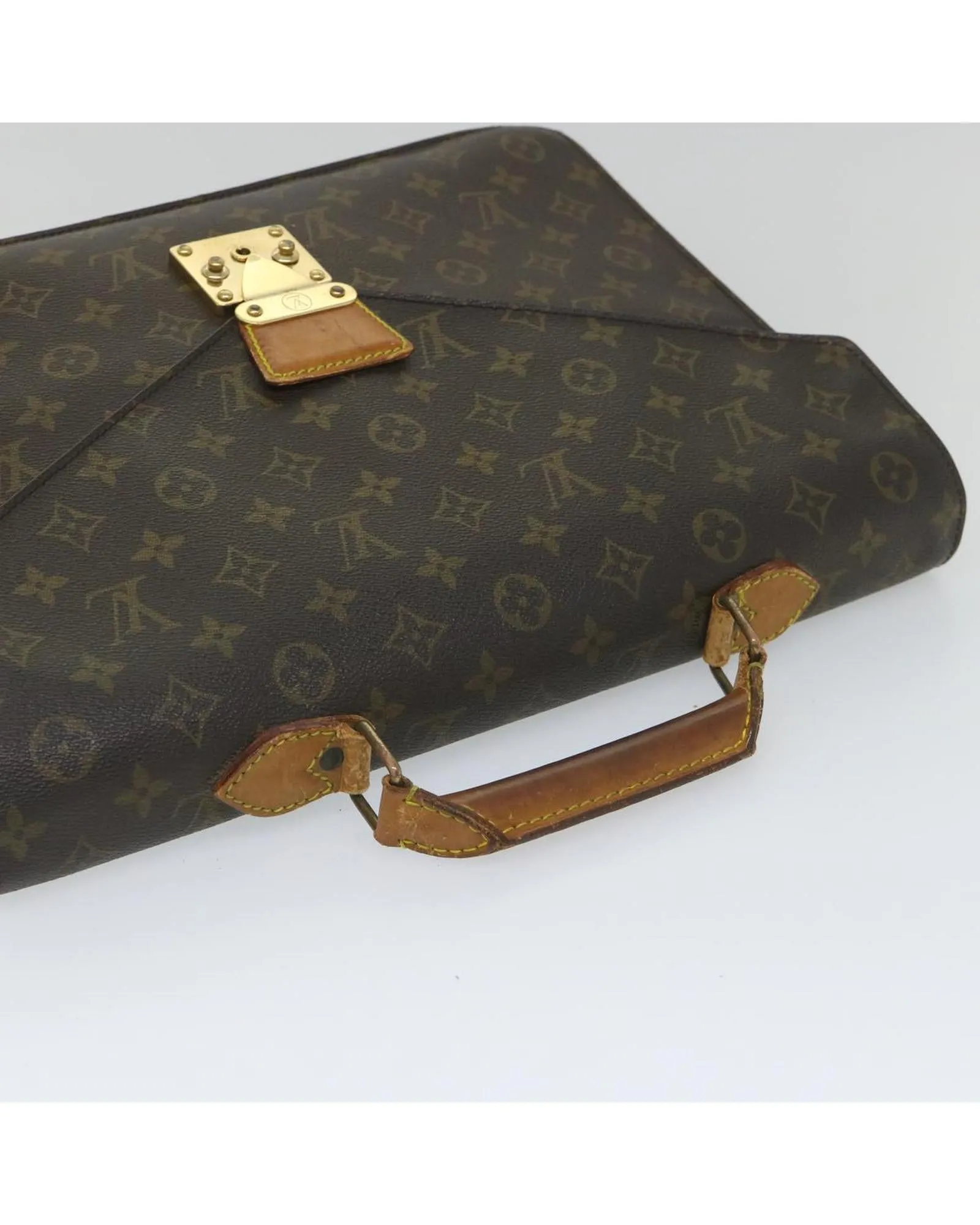 Monogram Canvas Briefcase with Accessories - Rank C