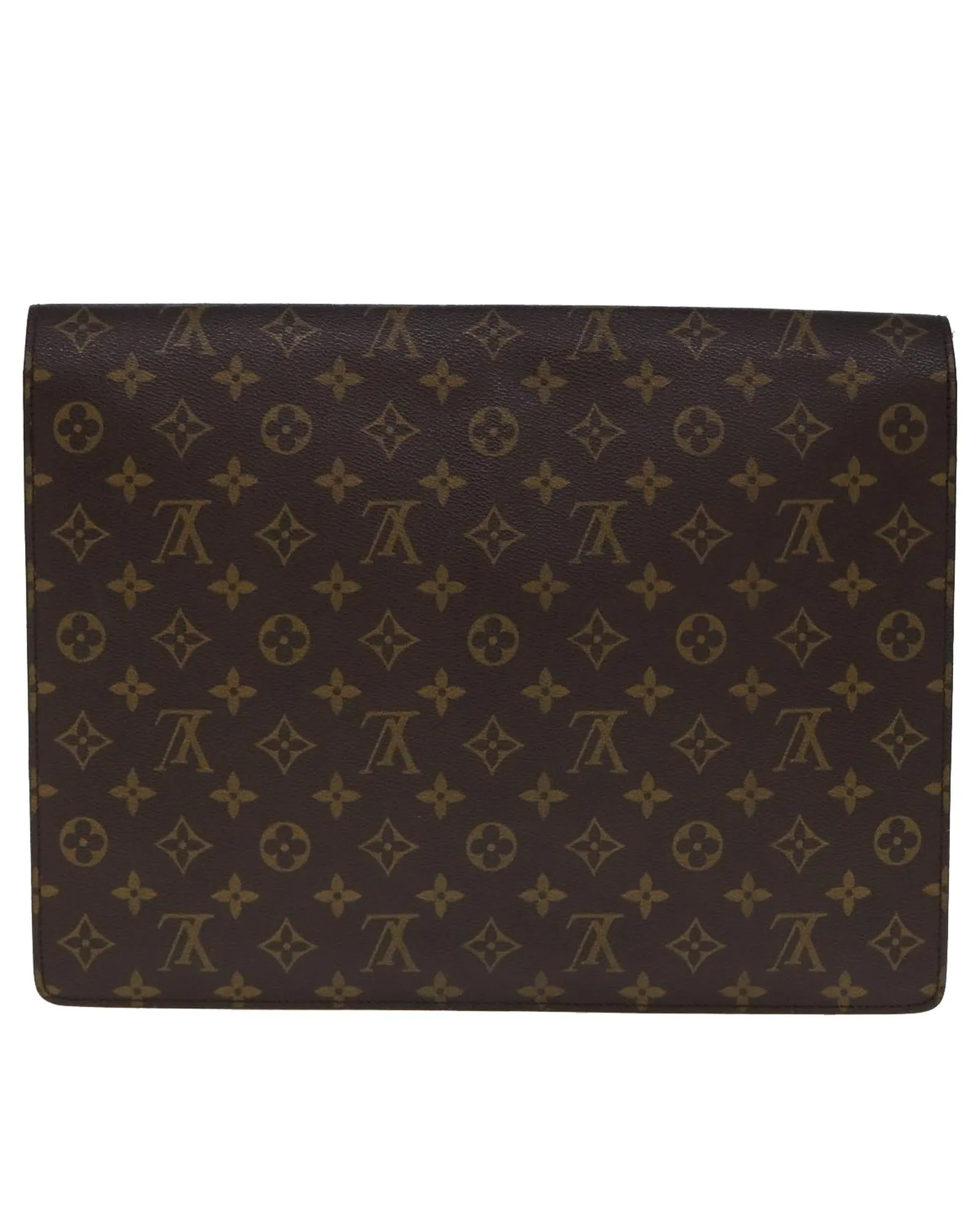 Monogram Canvas Briefcase with Classic Pattern